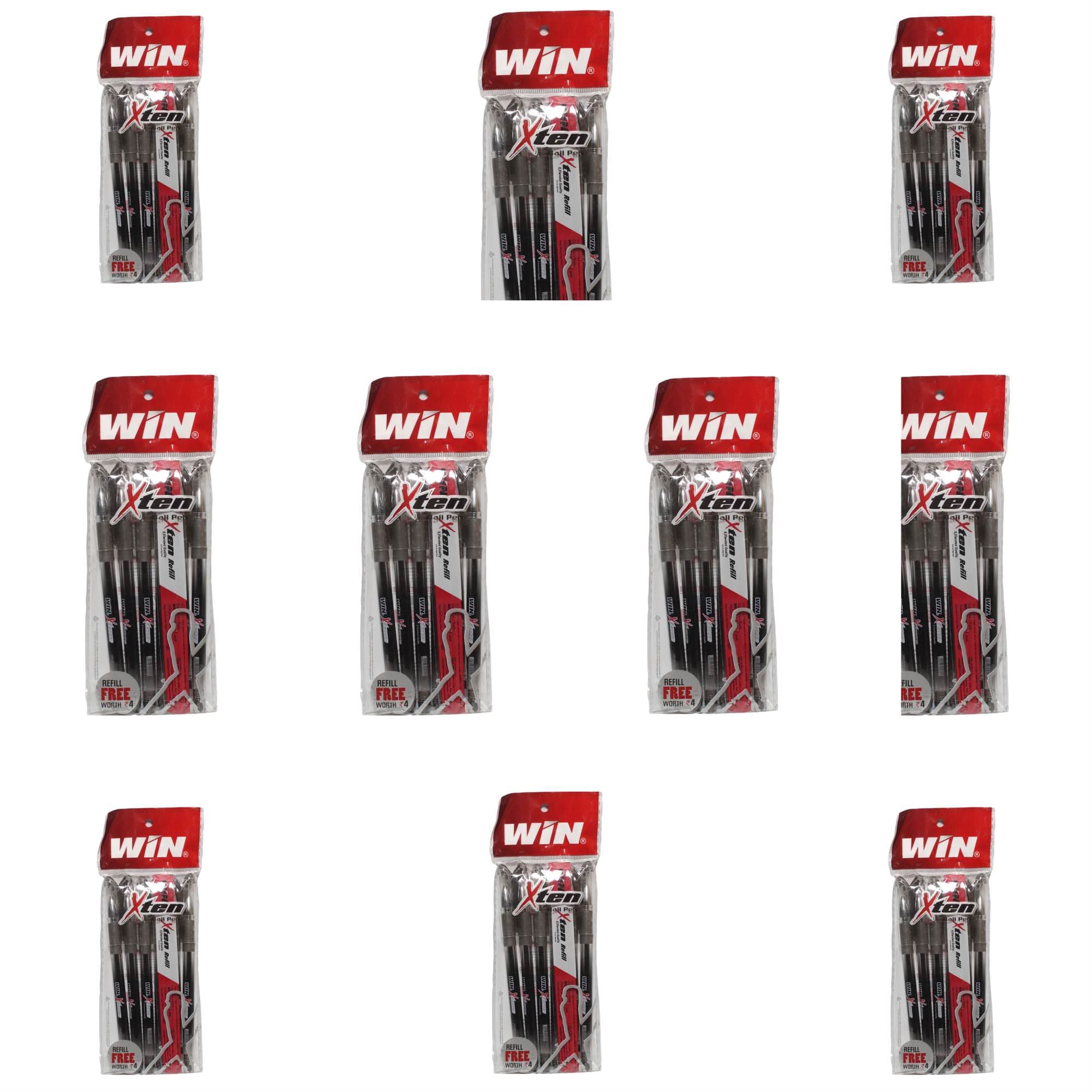 Win Xten Ball Pen Set With 60 Pens & 10 Refills