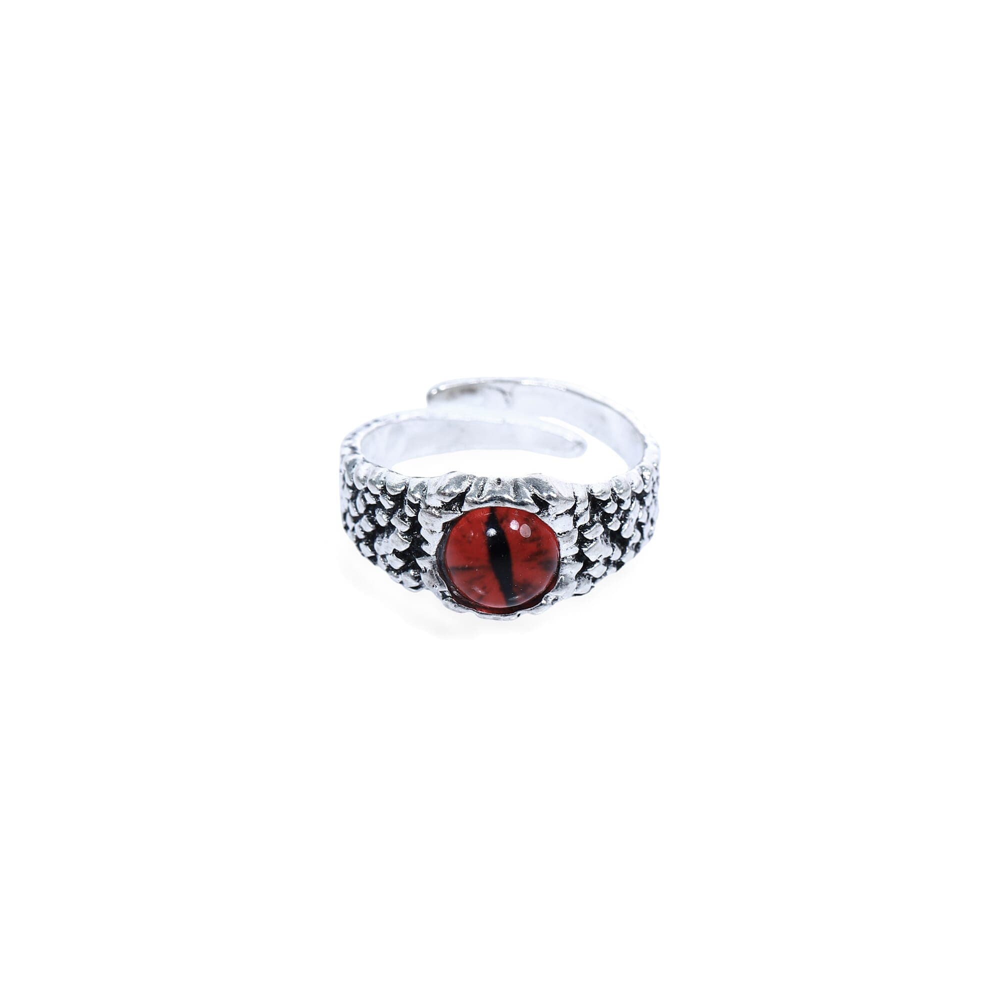 Unisex Silver Color Adjustable Third Eye Ring For Men