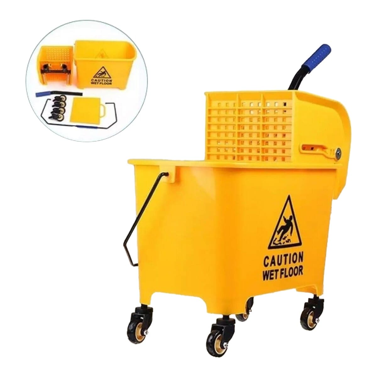 Press Bucket Mop Yellow Heavy - Yellow