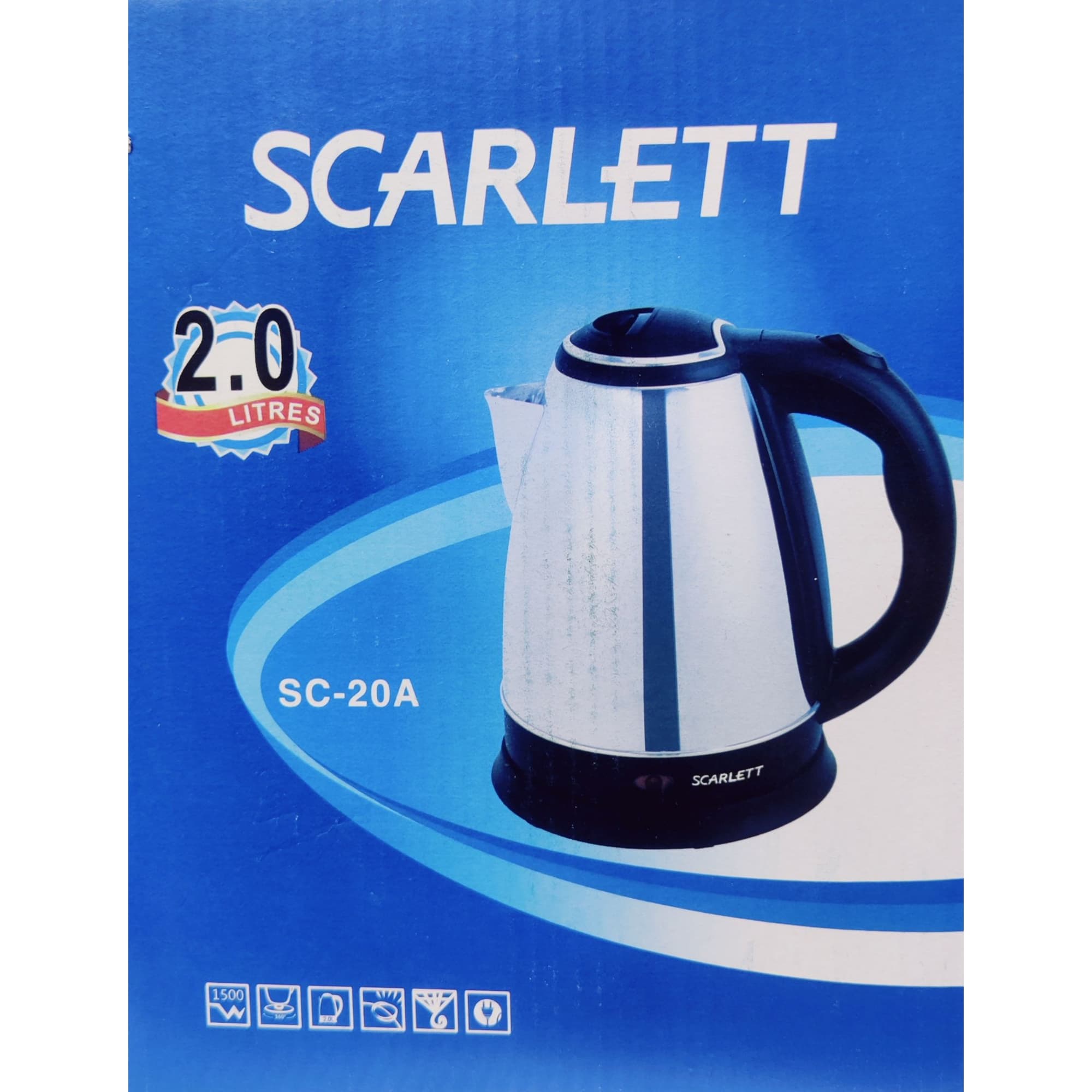 Scarlett Multipurpose Electric Kettle Jug Black - Silver