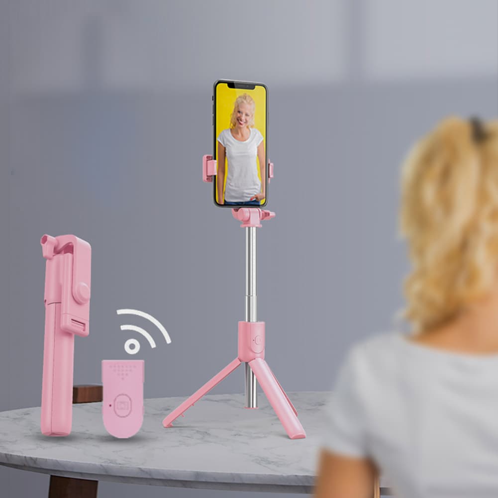 R1 Bluetooth Selfie Stick With Tripod Stand - Black