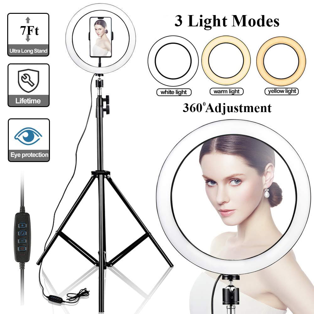 33cm TikTok Ring Light With 7Ft Stand - Multicolor