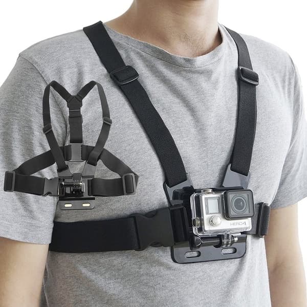 GoPro Chest Strap Action Camera Mount - Black
