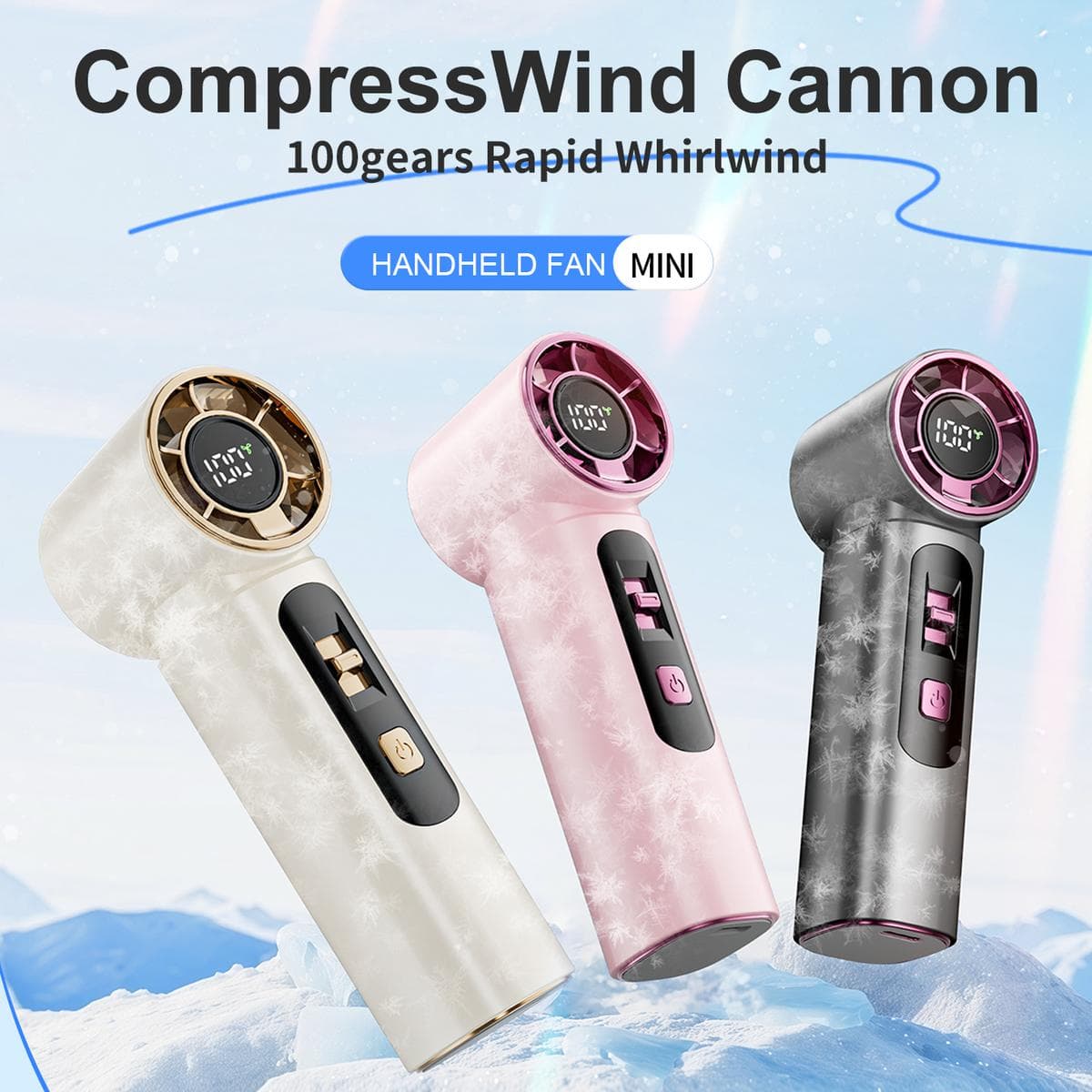 M05 Turbo Rechargeable Mini Fan 100-Speed
