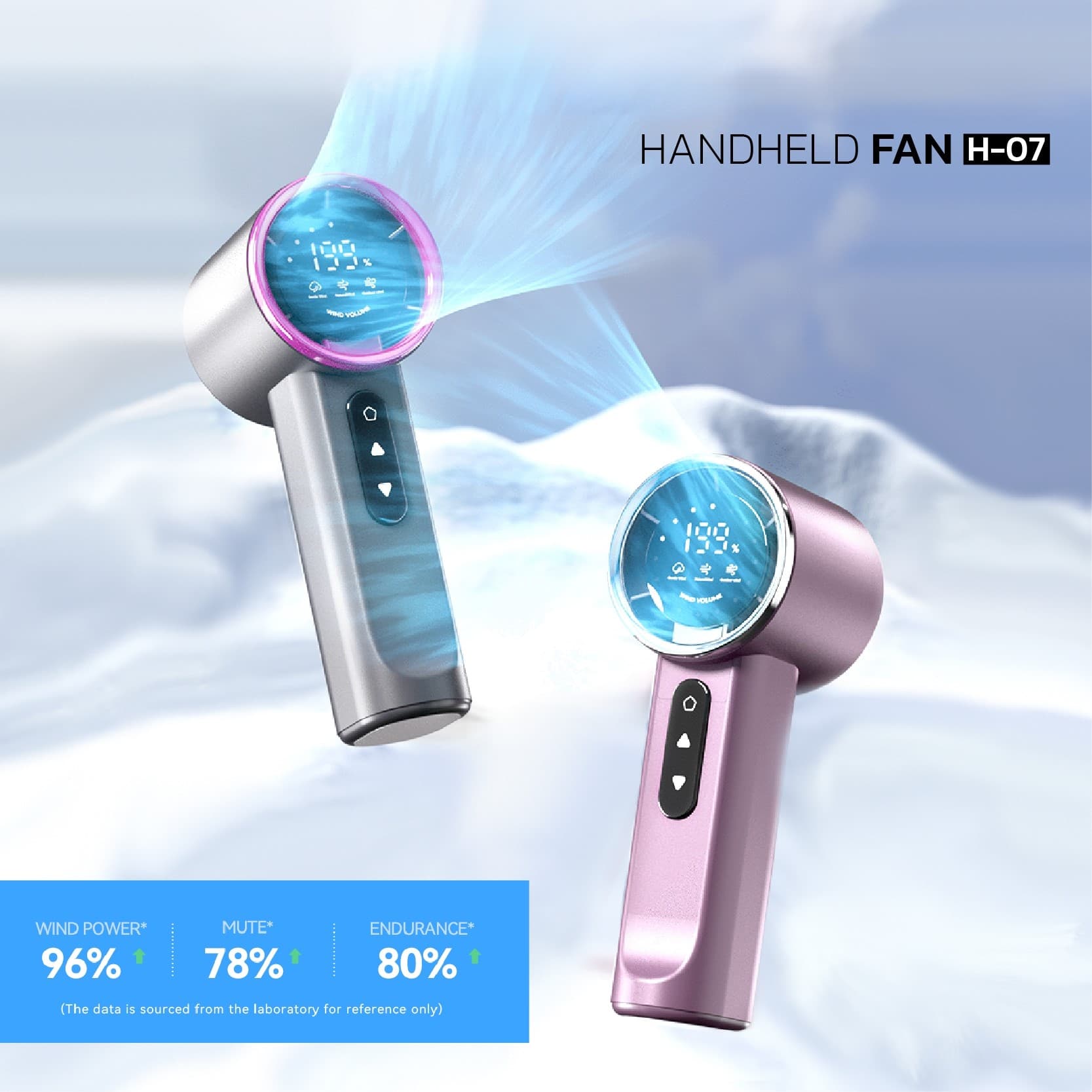 H-07 Turbo Rechargeable Mini Fan 199-Speed
