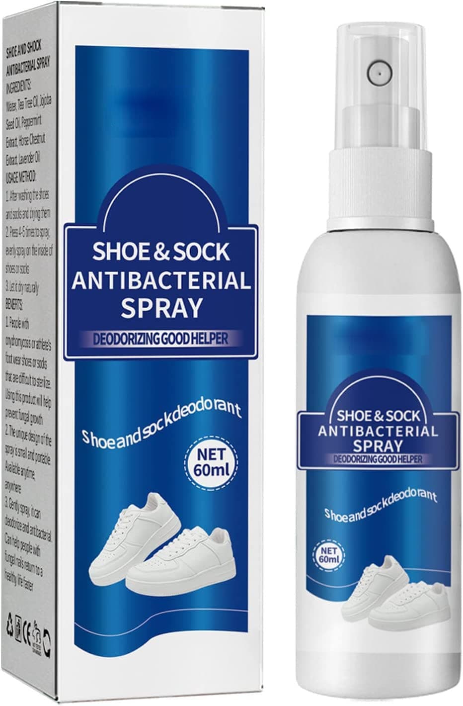 Shoe & Sock Rack Freshener – Fast Odor Remover (60ml)