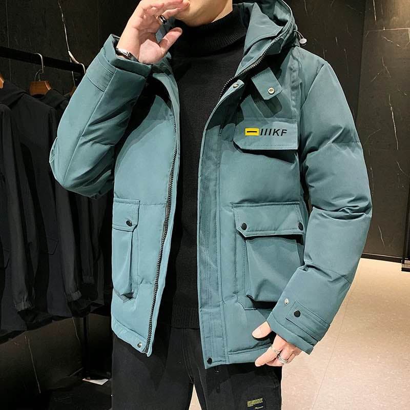 Warm Silicon Down Snow Parka Jacket for Men