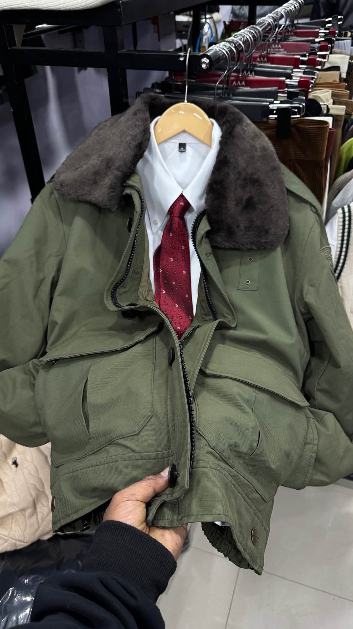 Winter Flight Bomber Jacket For Men