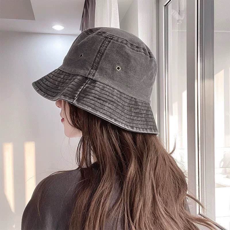 Unisex Outdoor Letter Print Bucket Hat