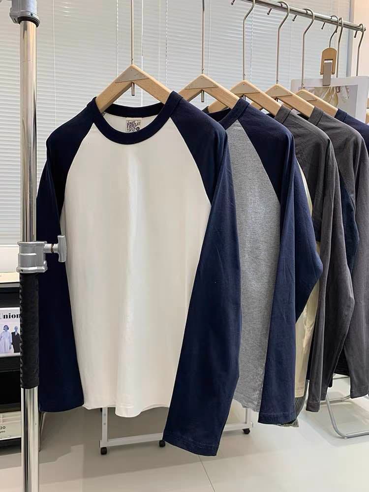 Summer Full Sleeve Baseball T-Shirt For Men