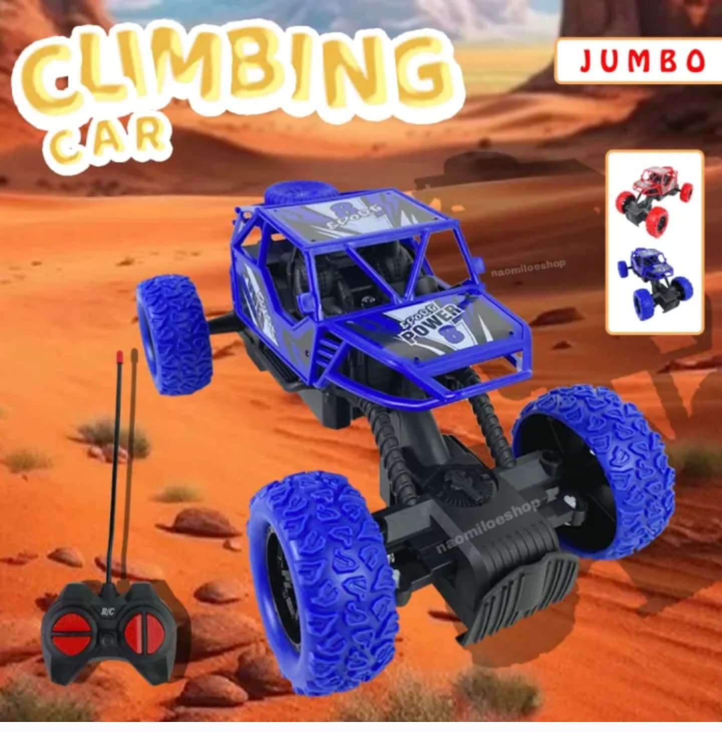 1:18 RC Rock Climbing Monster Truck - Multicolor