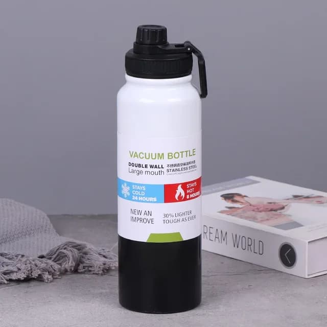 600ml Stainless Steel Thermos Bottle - Multicolor