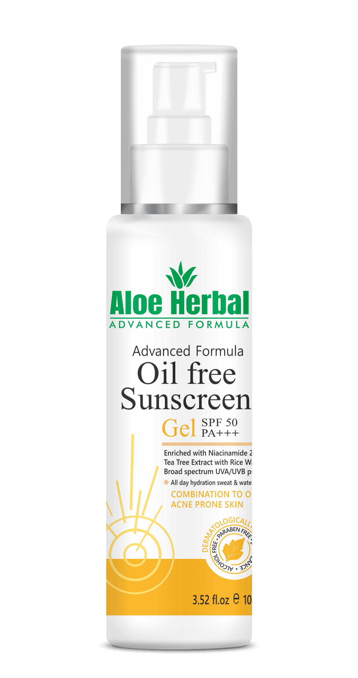 Aloe Herbal Oil Free Sunscreen Gel 100g