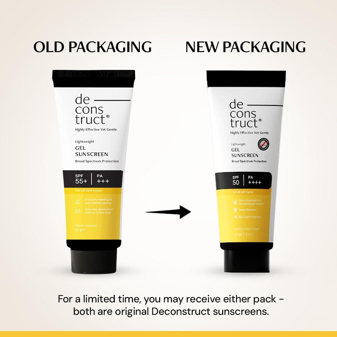 Deconstruct SPF 50 Gel Sunscreen For Oily Skin