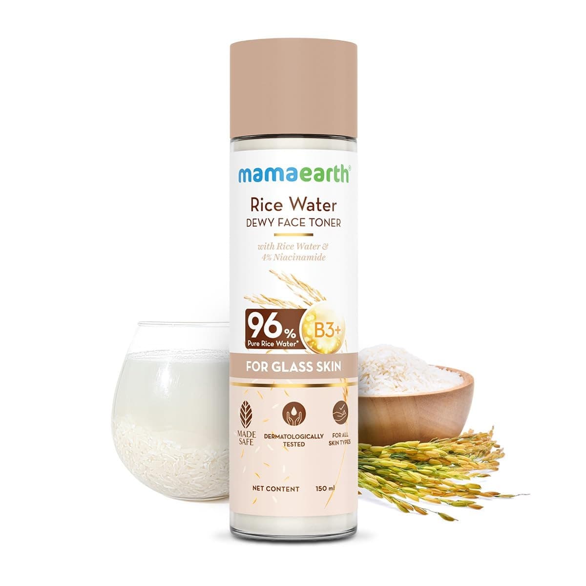 Mamaearth Rice Water Dewy Face Toner with 4% Niacinamide - 150ml
