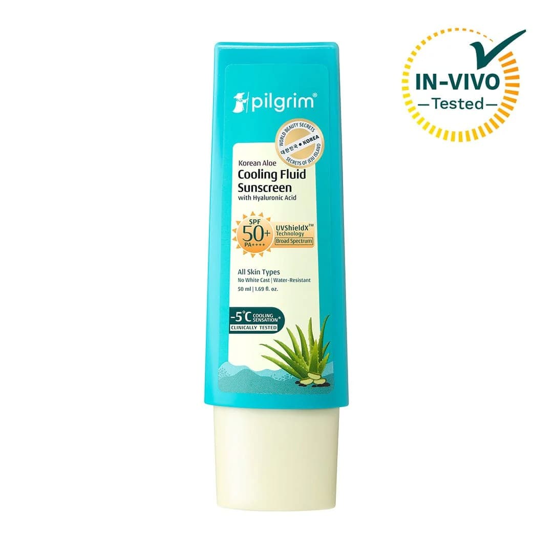 Pilgrim Korean Aloe Cooling Fluid Sunscreen SPF 50+ PA++++ - 50ml