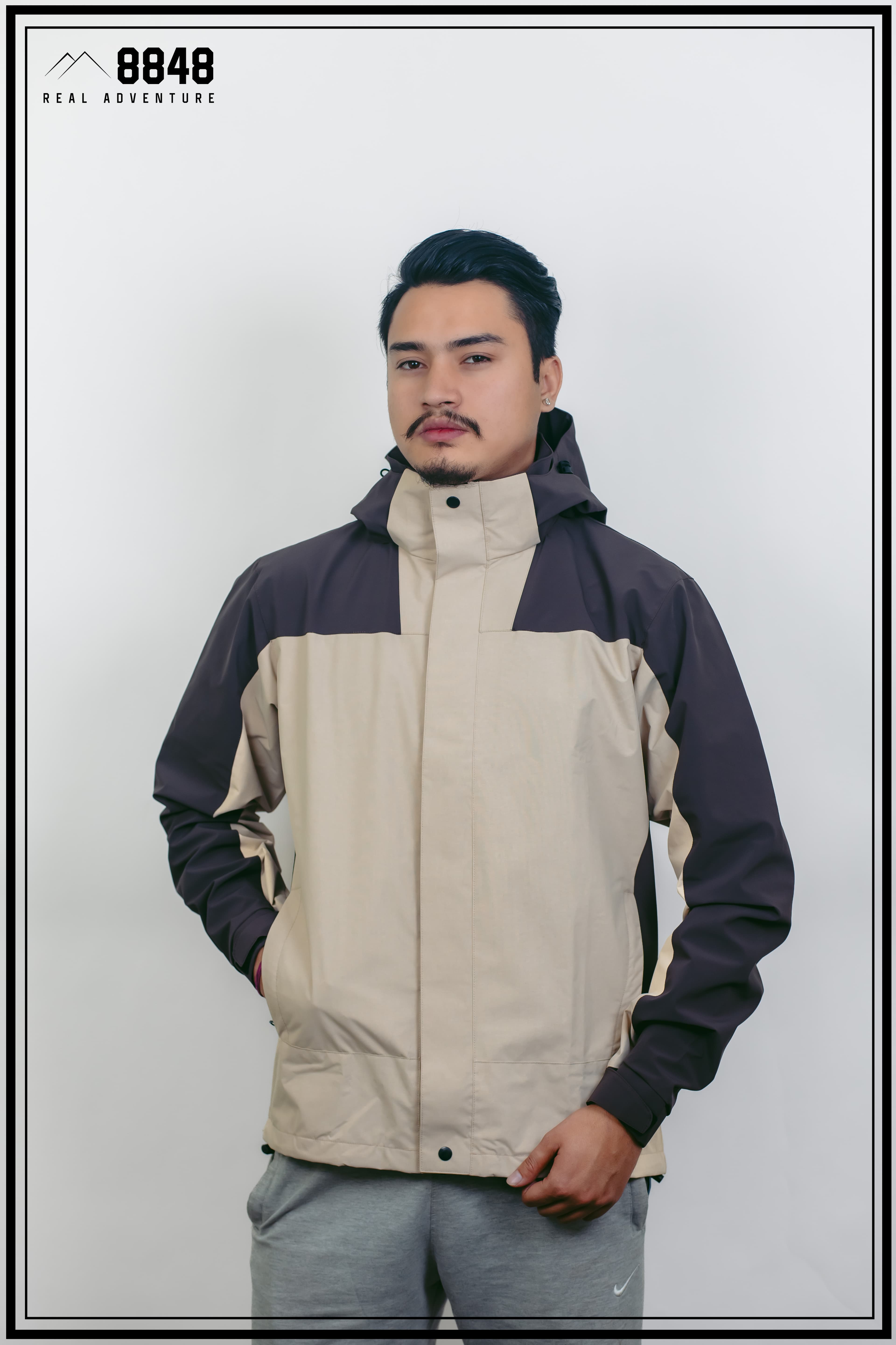 RockGear Series Cream Color Jacket For Men
