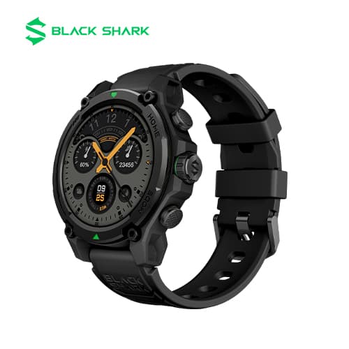 Black Shark GS3 1.43" Amoled Smartwatch I Heart Rate Monitor I ENC Bluetooth Call I 21 Days Battery Life I Water Resistance I AI Watch Faces I Shark GPT