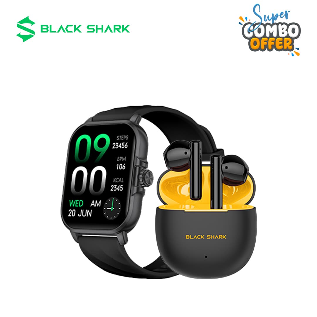 Black Shark Combo: Black Shark GT3 Neo & Black Shark T9 ENC Wireless Earbuds, Perfect Combo of sound Style and fitness.