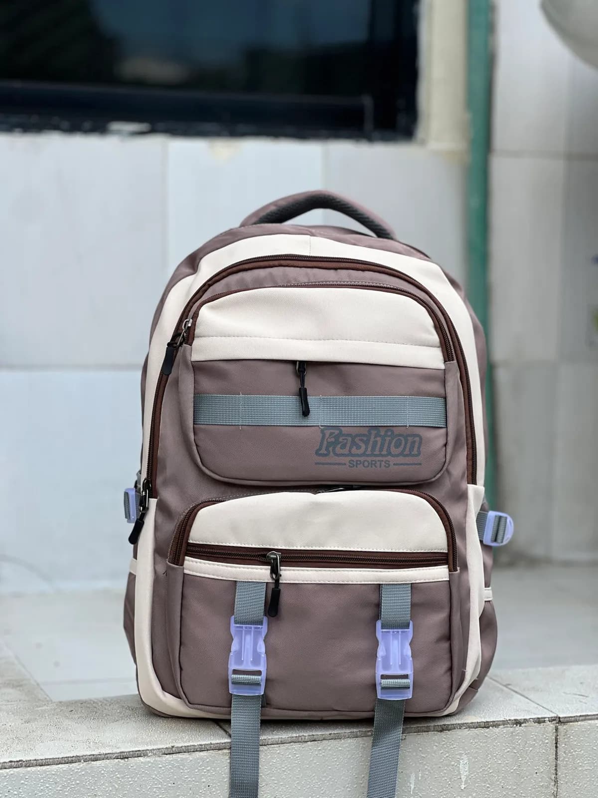 Portable Student School Bag with Cartoon Design & Multi-Pocket Storage