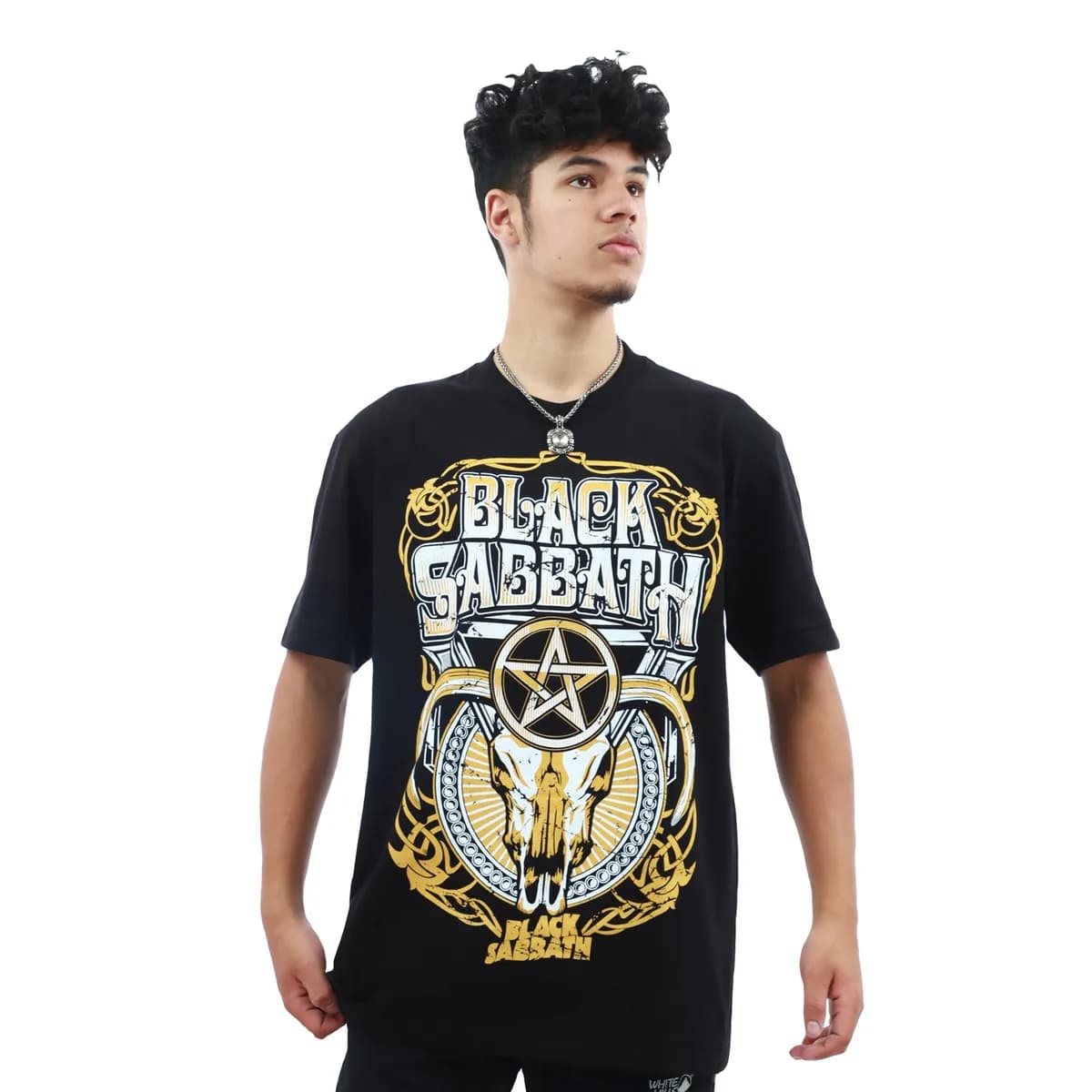100% Cotton Printed T Shirt For Men -other: free (Black)