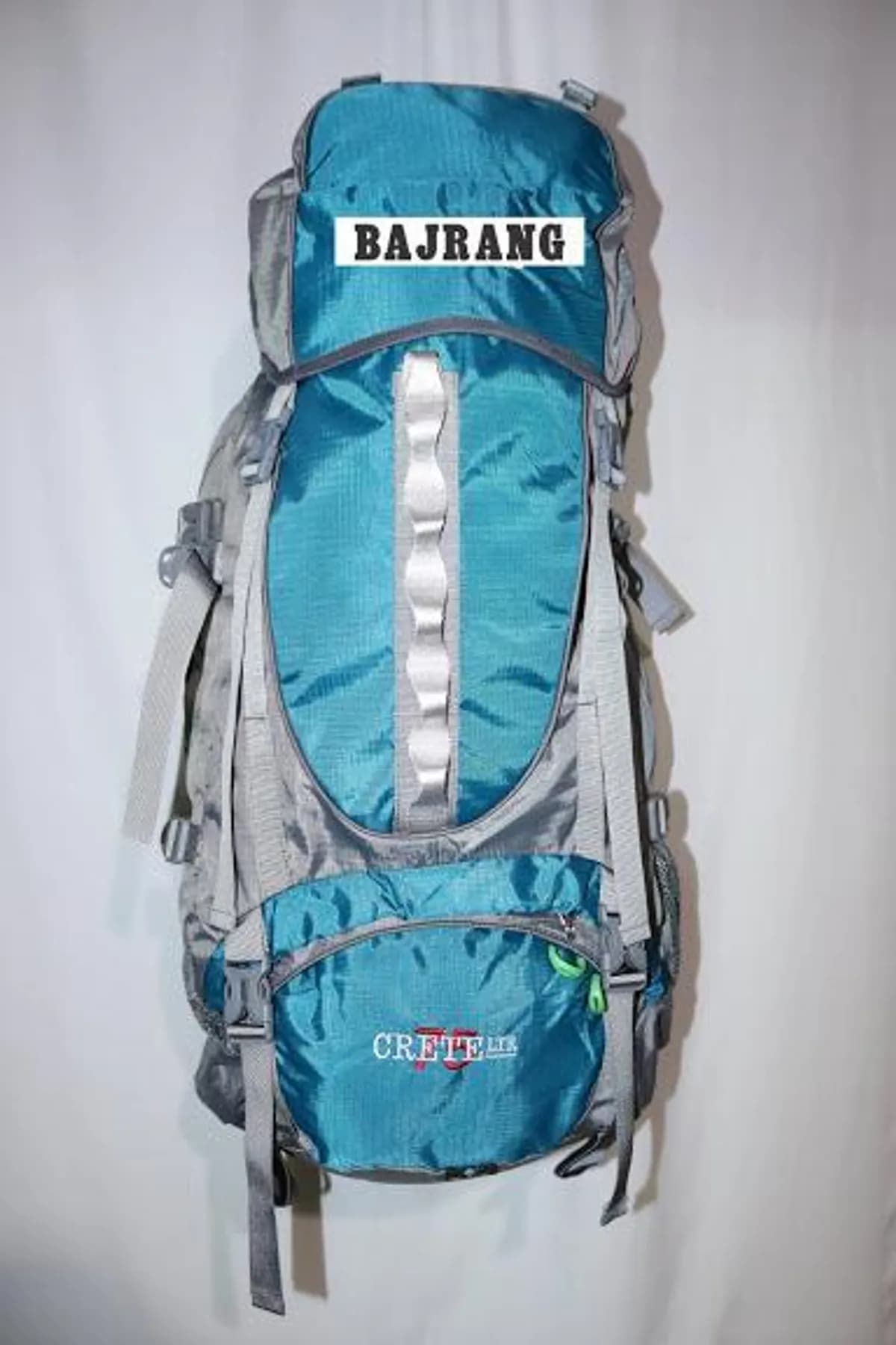New 75L Outdoor Backpack Camping Climbing Bag Waterproof Mountaineering Hiking Backpacks Molle Sport Bag Climbing Rucksack By Bajrang - Lake Blue