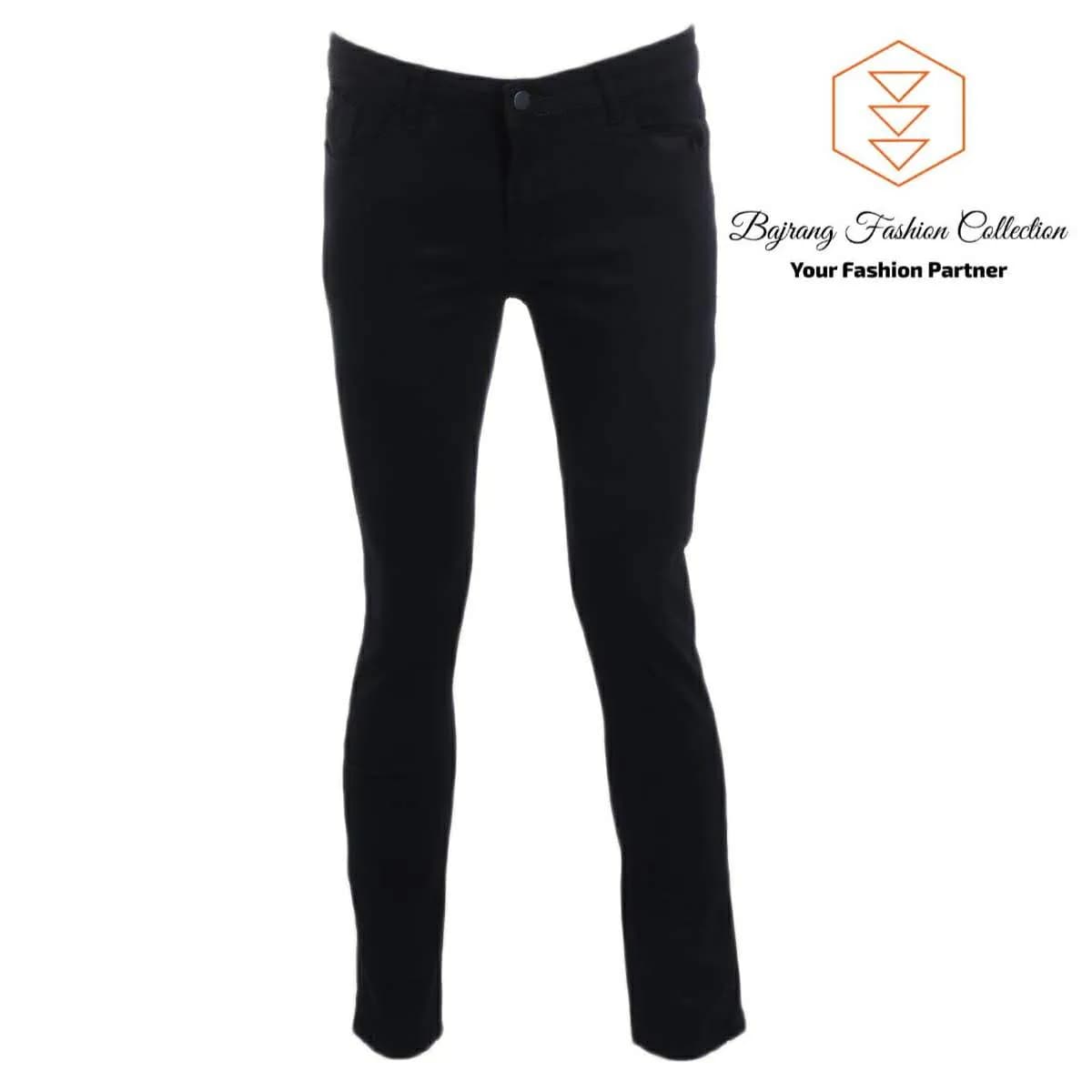 Black Jeans Men's Elasticity Slim Fit Slimming Skinny Pants Men Spring Korean-Style Trend By Bajrang