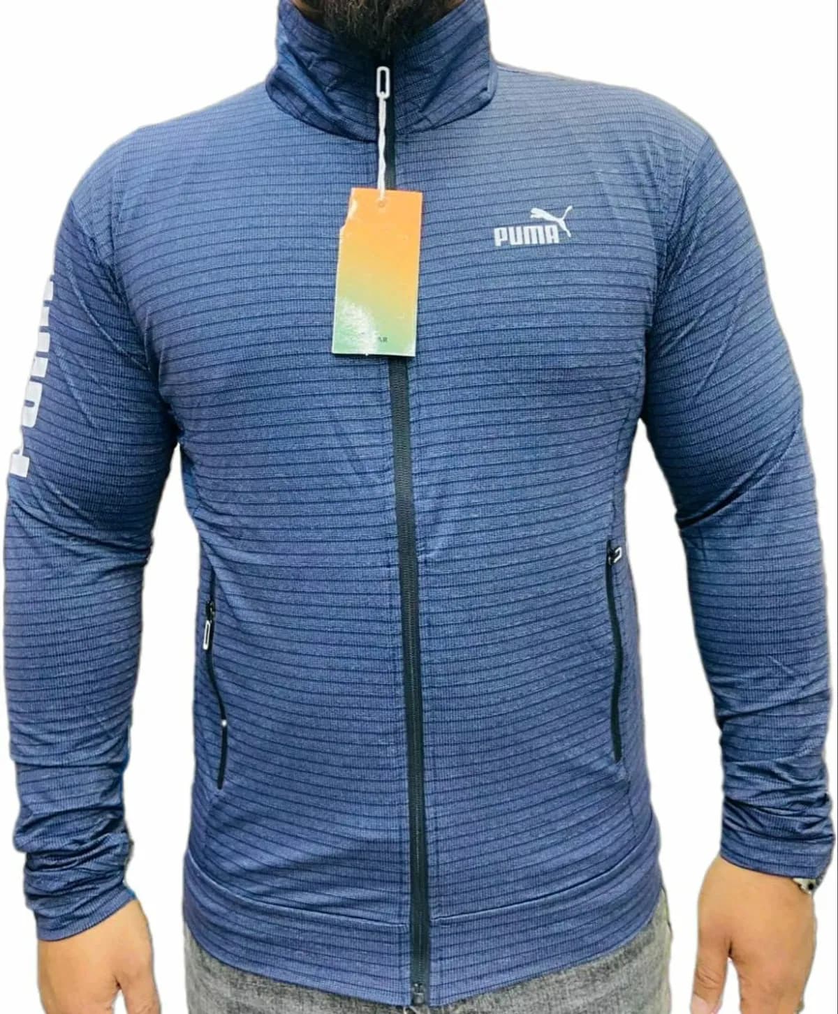 Full-Zip Slim Fit Men's Jacket/ Sweatshirt