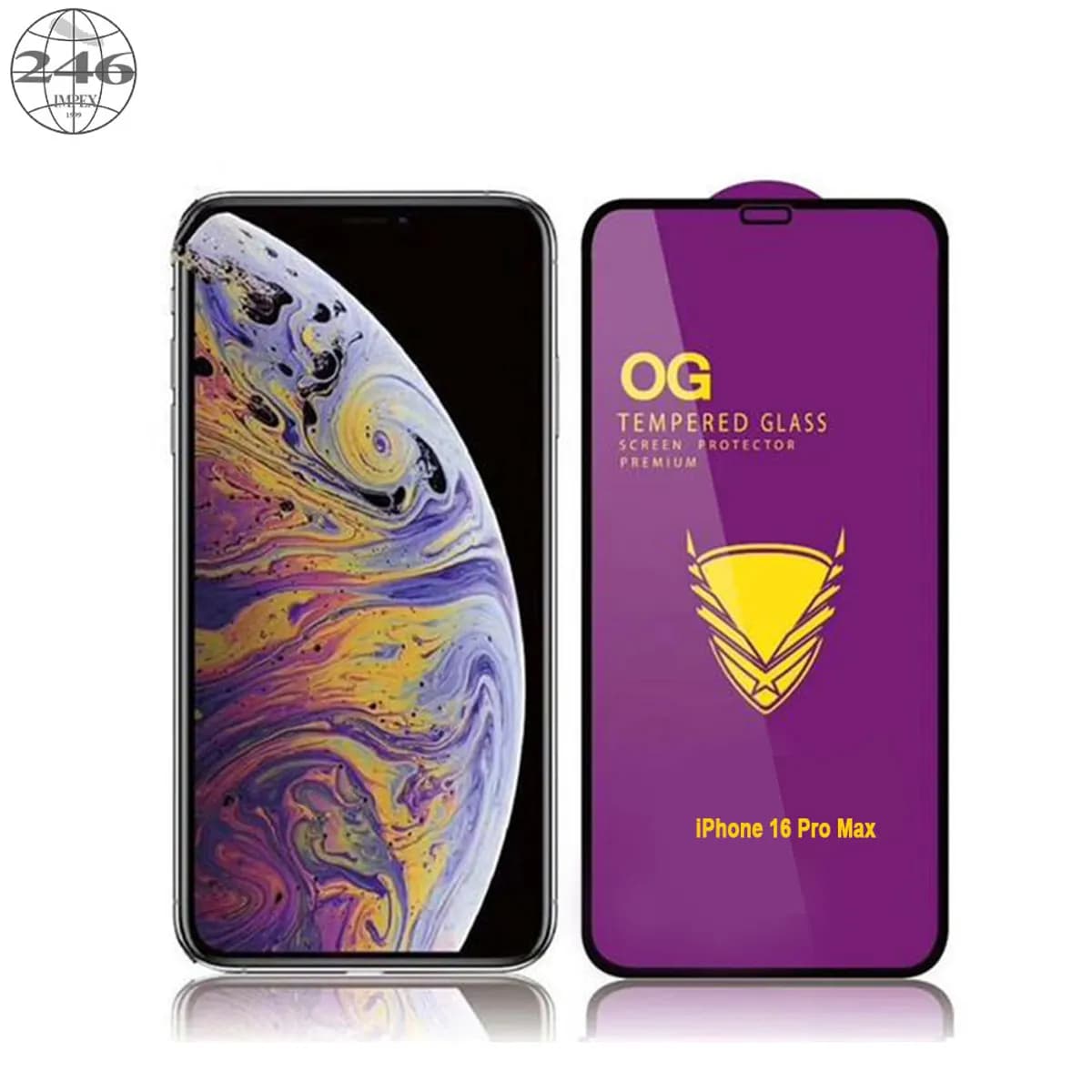 iPhone 16 Pro Max OG Premium Tempered Glass – Full-Screen 9H Protector