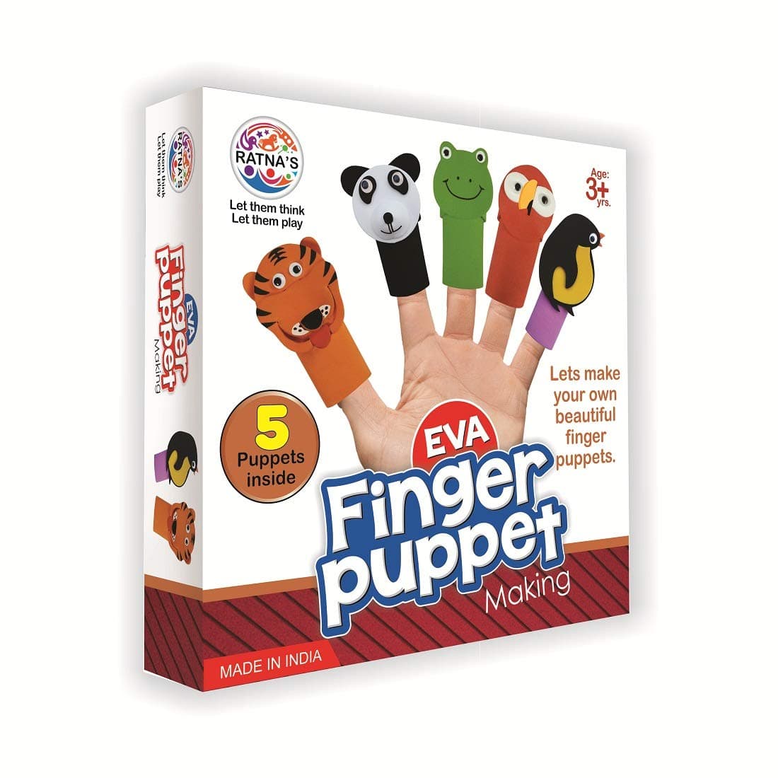 Ratna’s EVA Foam Finger Puppet Kit - (Multicolor)