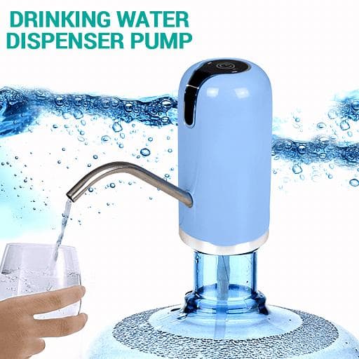 Automatic Portable Water Dispensers Pump USB Charging - Black