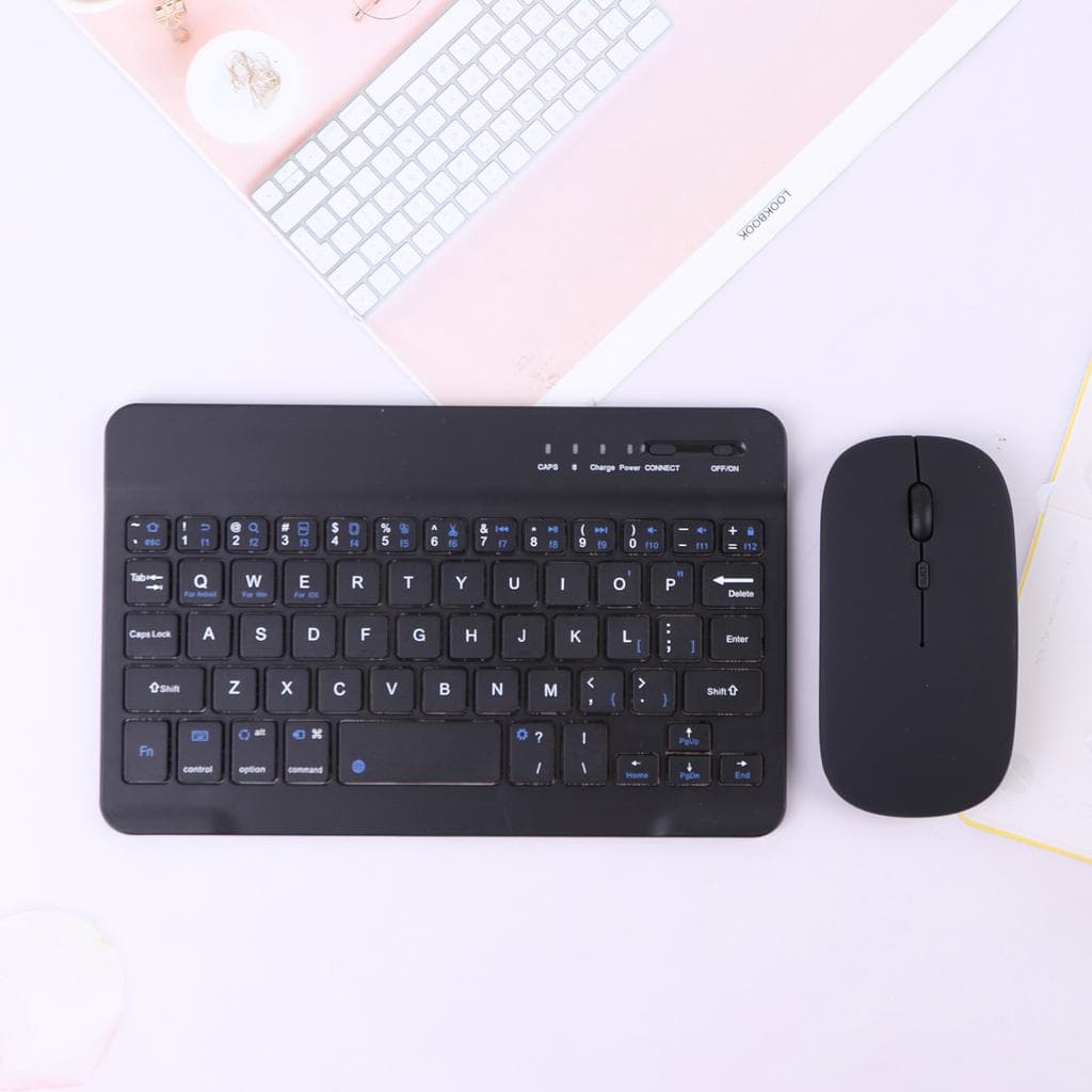 Bluetooth Mouse And Keyboard Combo Kit - Multicolor