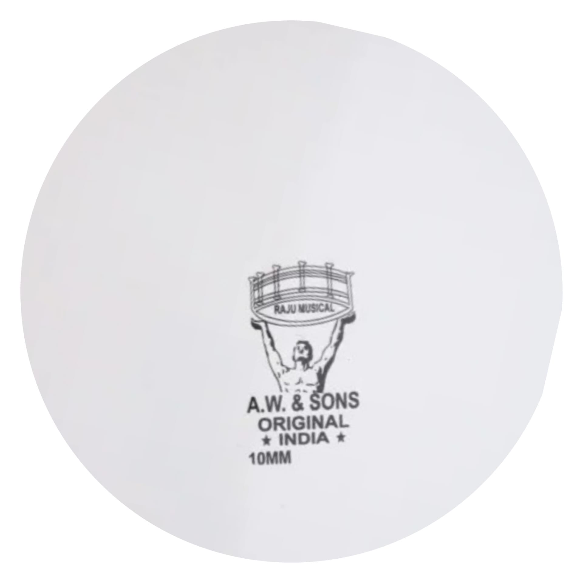 White Fiber 10mm P.T. Drum Head