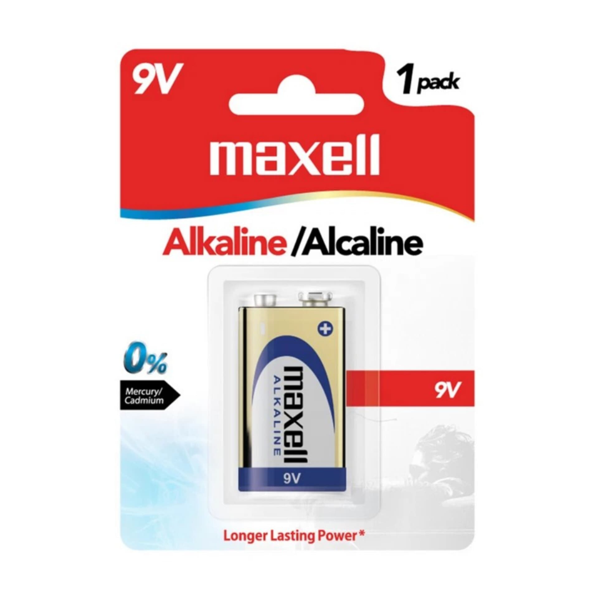 Maxell 6LF22(GD)1B 9V Alkaline Alcaline Battery