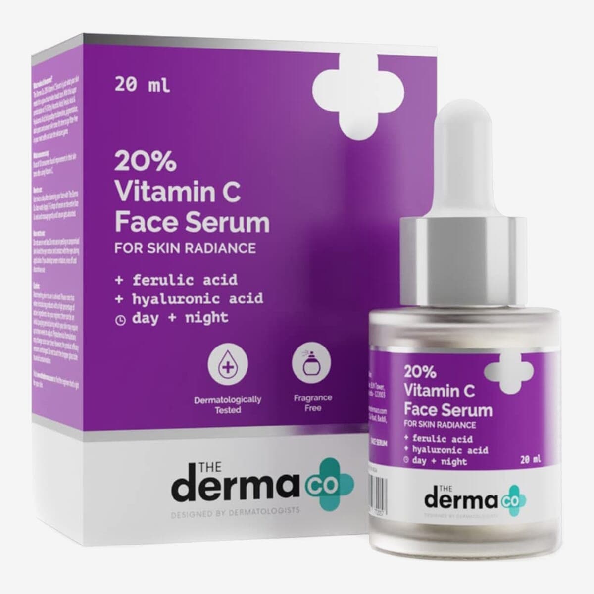 The Derma Co 20% Vitamin C Face Serum For Men And Women For Skin Radiance - 20 Ml