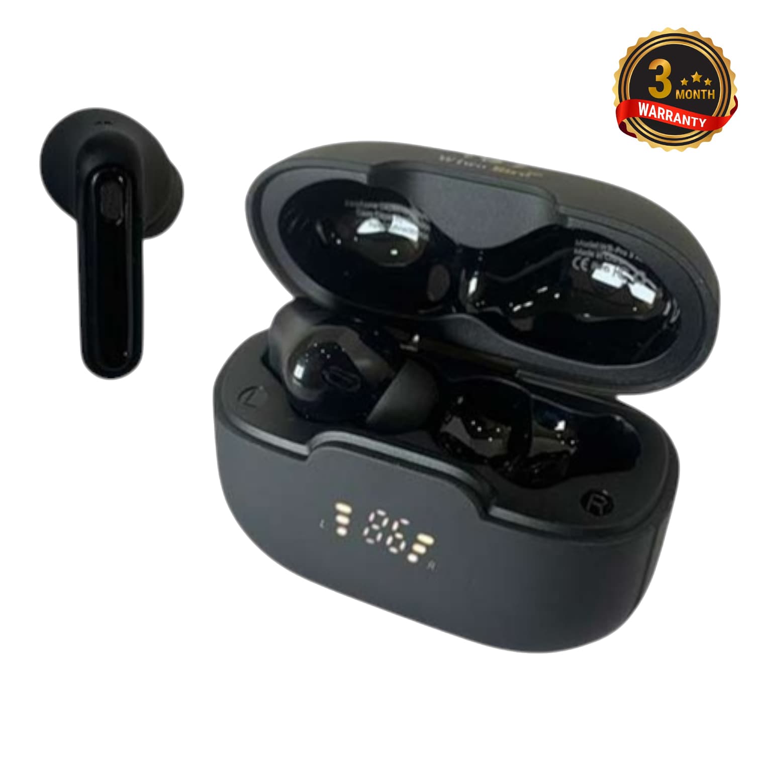 Wiwo Bird WB-PR03 ACE TWS Gaming Earbuds – LED, Bluetooth 5.4, Low Latency, IPX4, 13mm Bass, 3M Warranty