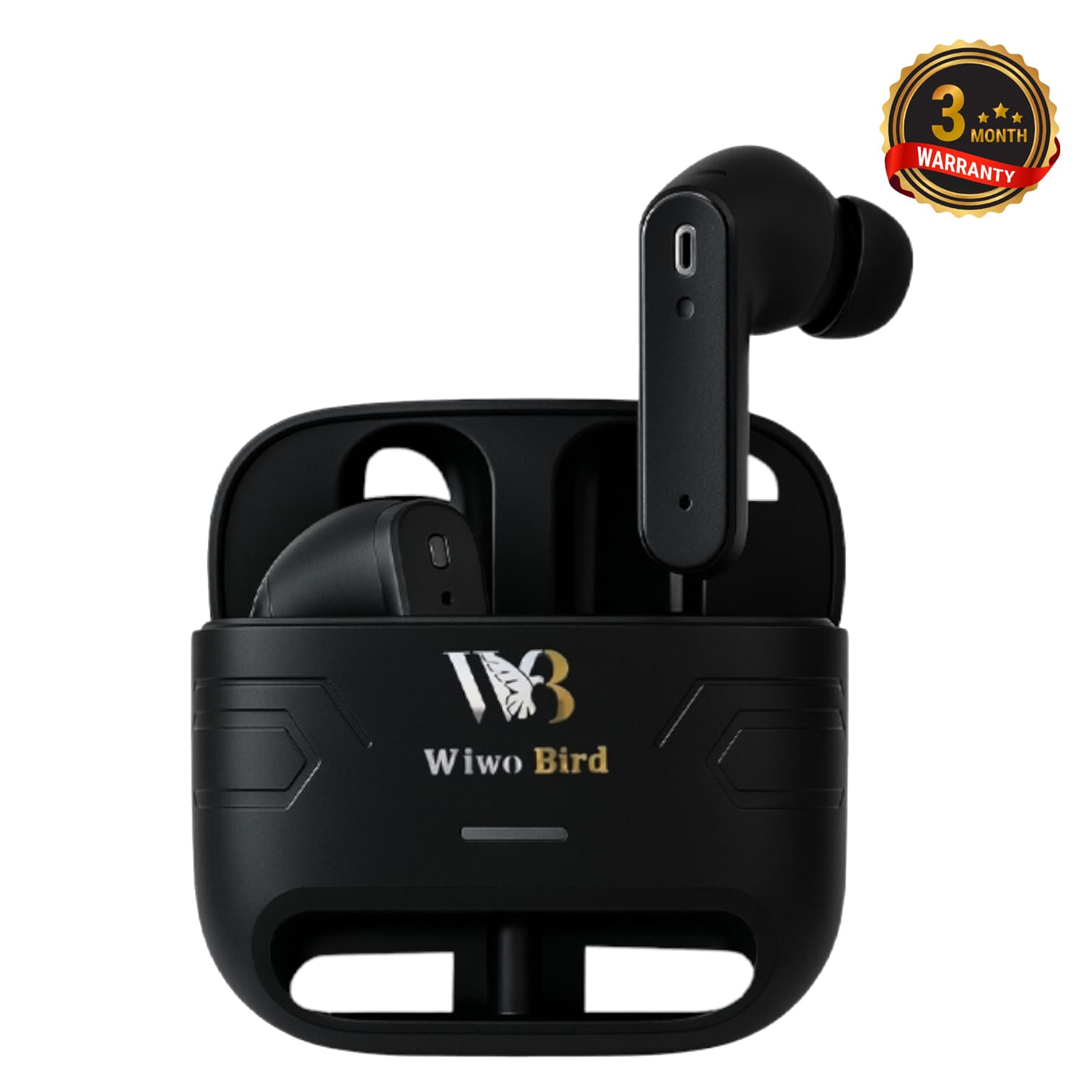Wiwo Bird WB-PR03 PLUS TWS Earbuds – Bluetooth 5.4, 45H Playtime, IPX4, 13mm Bass, Low Latency, 3M Warranty