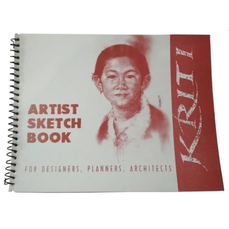 Kriti A4 Artist Sketch Book 9 Pages 120gsm - White