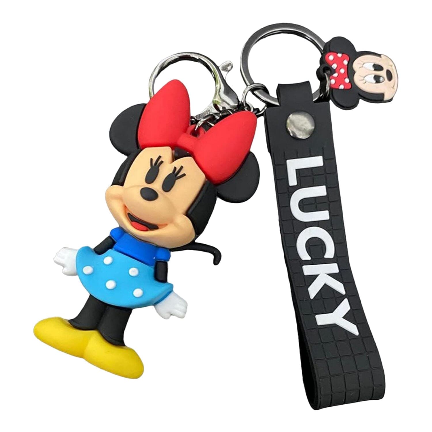 Silicone Minnie Mouse Keychain