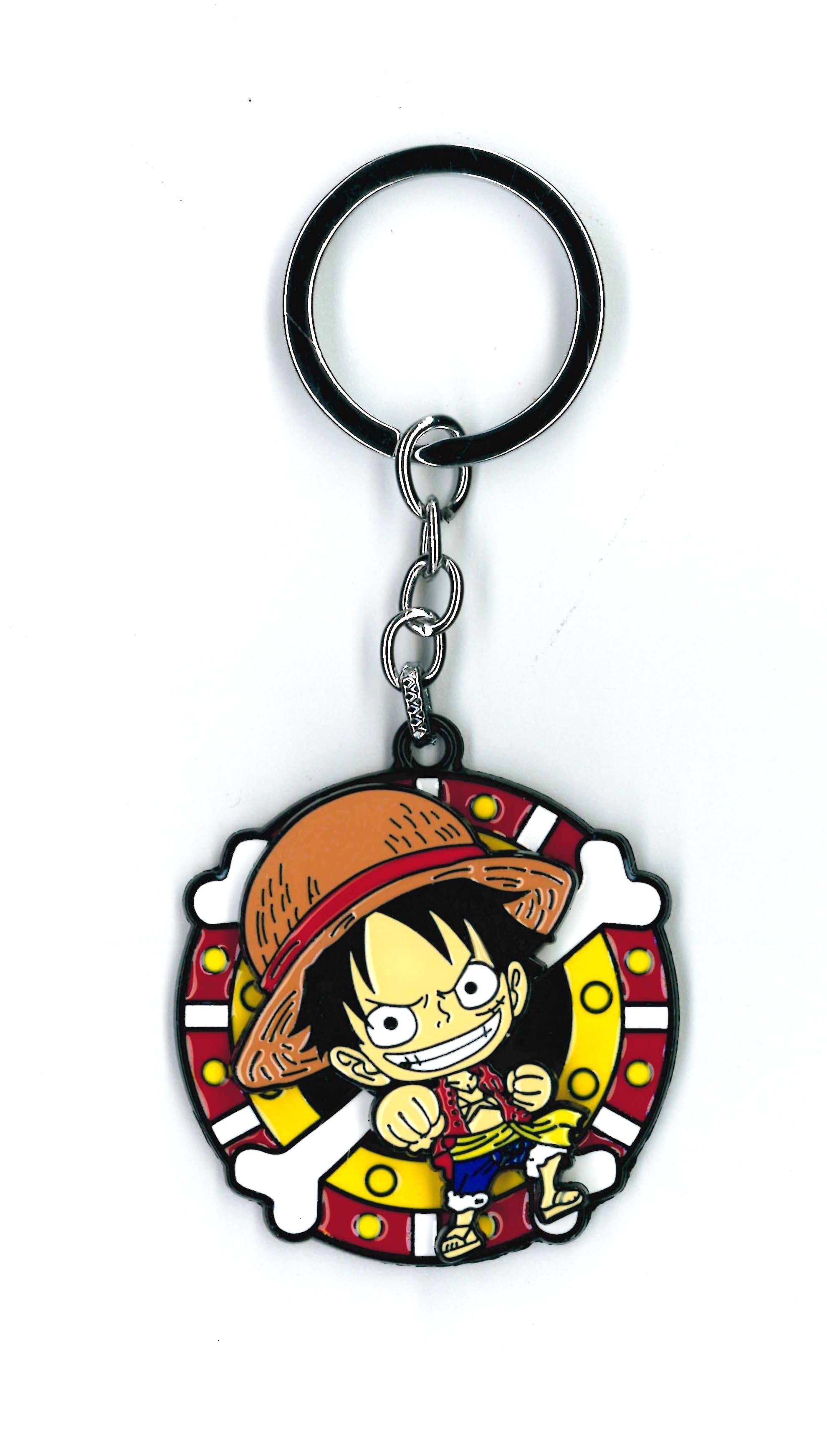 One Piece Spinner Metal Keychain