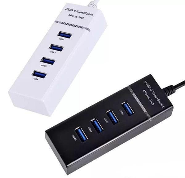4-Port USB 3.0 Super Speed Hub - White