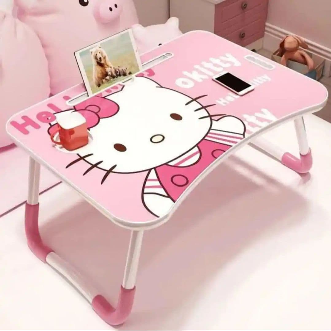 Beautiful Hello Kitty Study Table - Multicolor