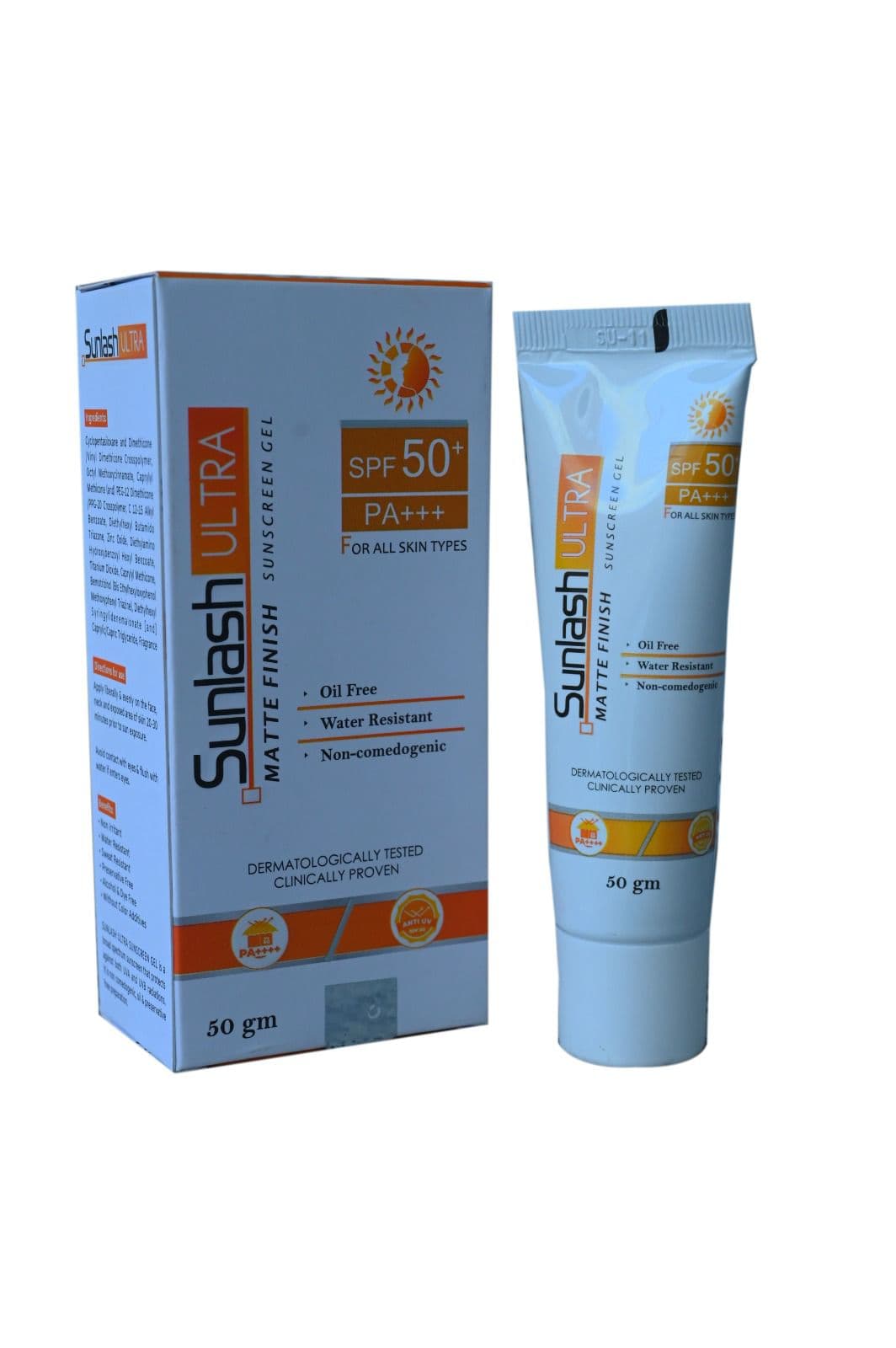 Sunlash Ultra Sunscreen Gel SPF 50+ Matte Finish 50 Gm