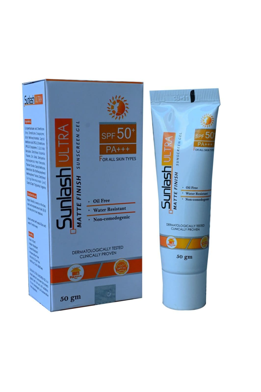 Sunlash Ultra Matte Finish Sunscreen Gel SPF 50+ PA+++ 50gm