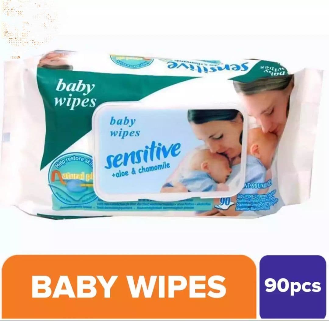 Original Sensitive Baby Wipes Aloe & Chamomile (Pack of 5)