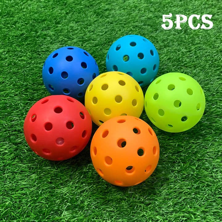 Pickleball sets of 5 (24 holes) - Multicolor
