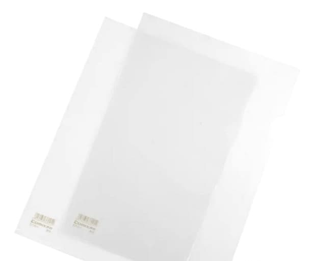 Comix L-Shape Folder E10-1 – 50 Transparent Document File - White