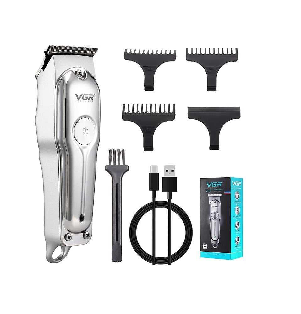 VGR V-071 Professional Hair & Beard Trimmer For Men – Cordless Rechargeable Grooming Kit