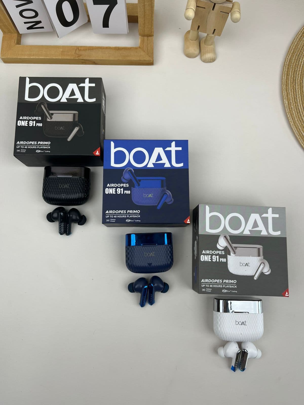 Boat Airdopes 91 Pro / Airdopes Primo – Up to 48 Hours Playback | Wireless Earbuds