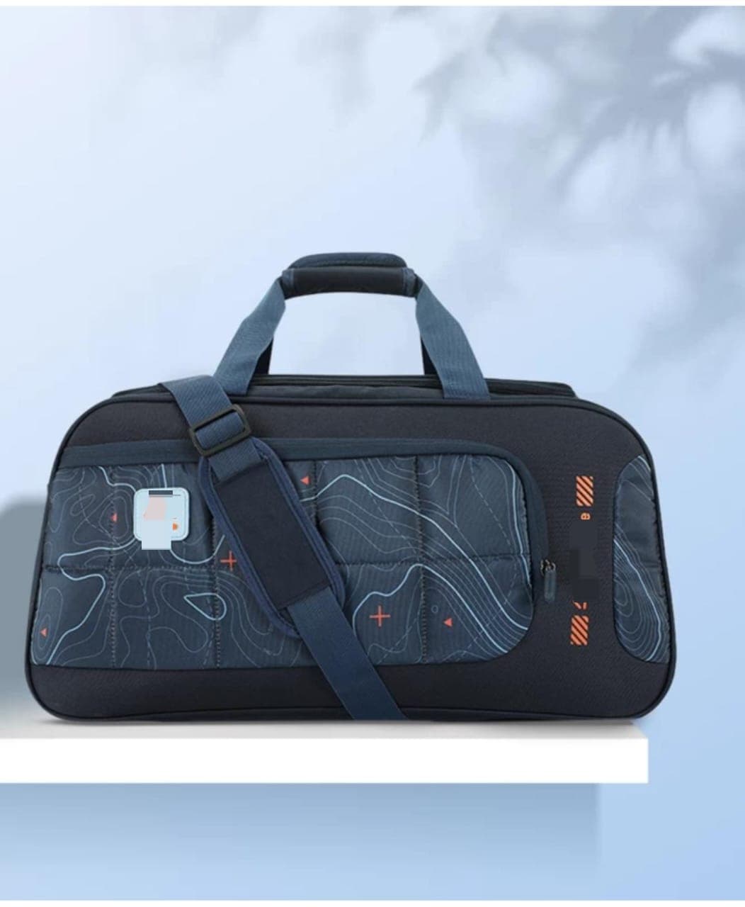 Dust-Resistant Duffle Bag – Adjustable Strap, Unisex Travel Bag - Blue